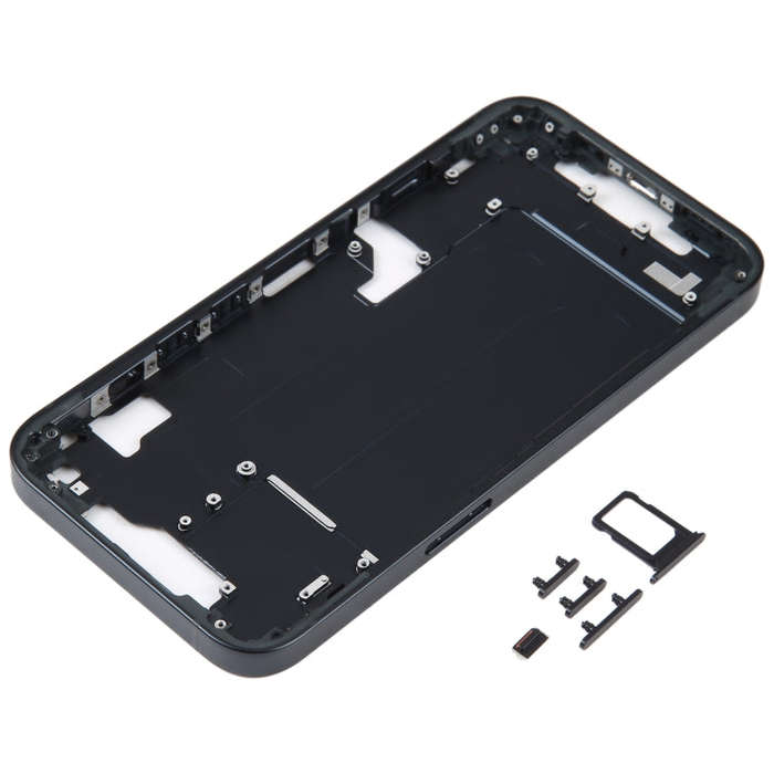 For iPhone 14 Middle Frame with Side Keys (Black)