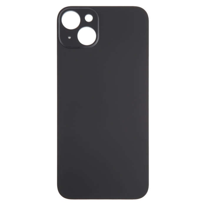 For iPhone 15 Plus Glass Battery Back Cover(Black)