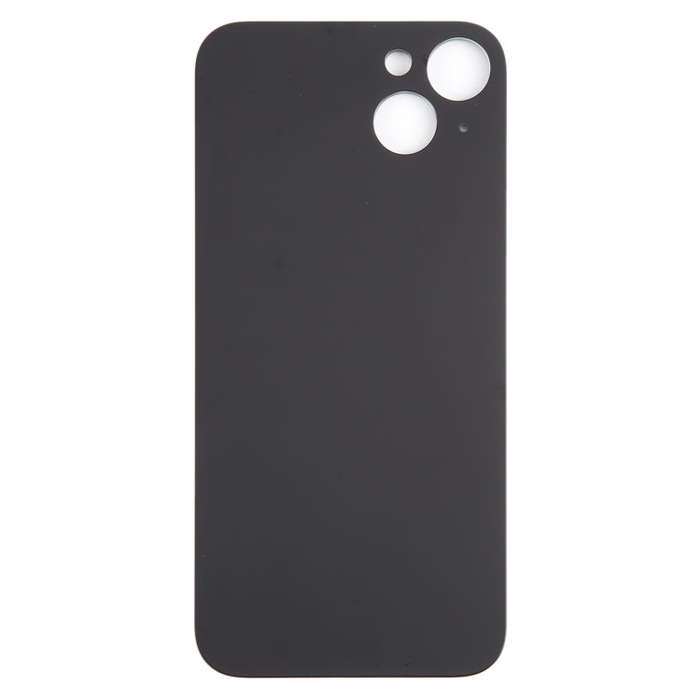 For iPhone 15 Plus Glass Battery Back Cover(Black)