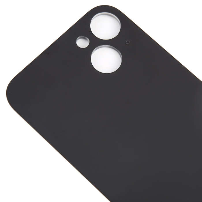 For iPhone 15 Plus Glass Battery Back Cover(Black)