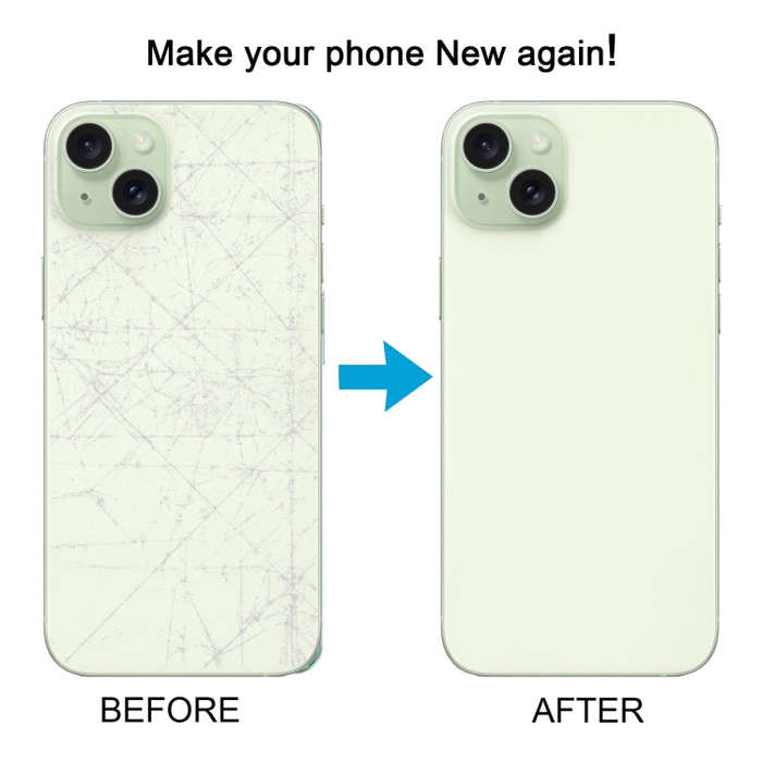 For iPhone 15 Plus Glass Battery Back Cover(Green)