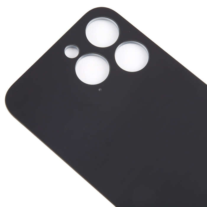 For iPhone 15 Pro Max Glass Battery Back Cover(Black)