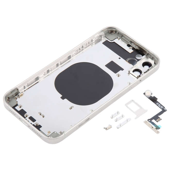 Back Cover with Appearance Imitation of iP15 Pro for iPhone 11(White)