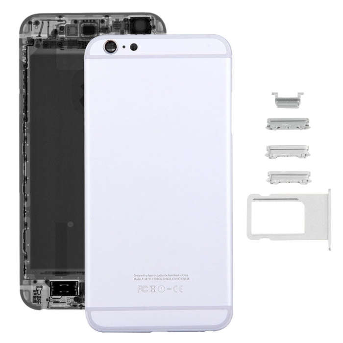 5 in 1 for iPhone 6s Plus (Back Cover + Card Tray + Volume Control Key + Power Button + Mute Swit...