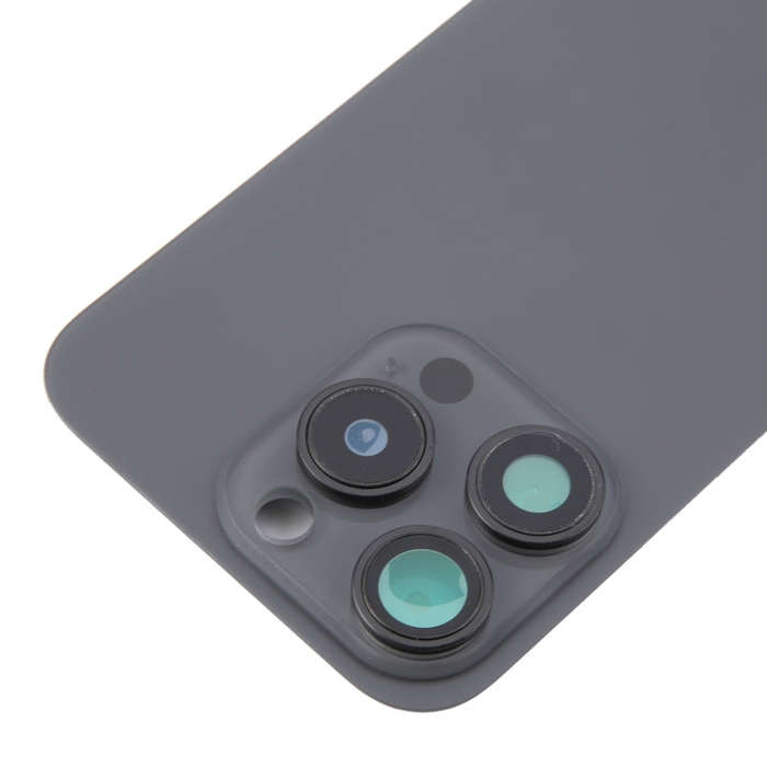 For iPhone 16 Pro Max Original Glass Battery Back Cover with Camera Lens Cover + MagSafe Magnet(B...