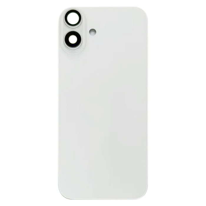 For iPhone 16 Battery Back Cover with Camera Lens Cover(White)