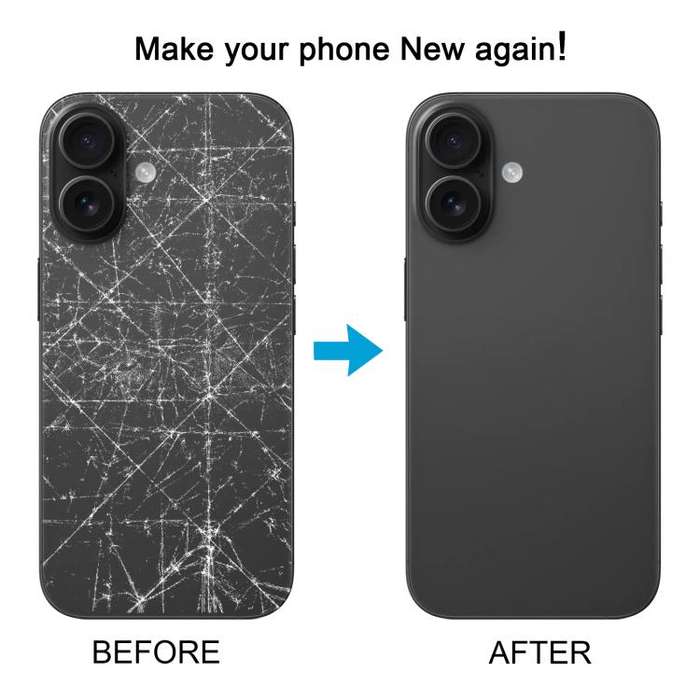 Back Cover with Appearance Imitation of iP16 for iPhone XR(Black)