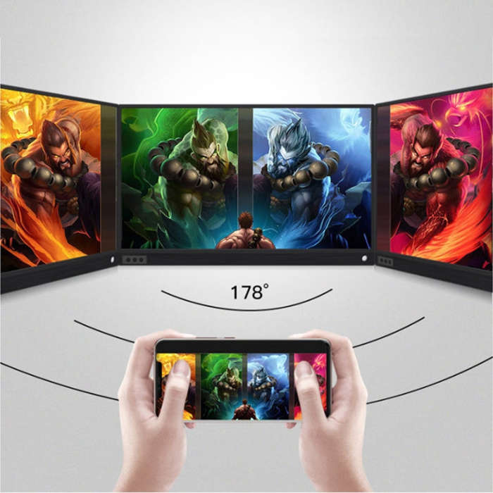 15.6 inch 1080P 178 Degree Wide Angle HD Portable Display Device for Desktop Computer / Game Cons...