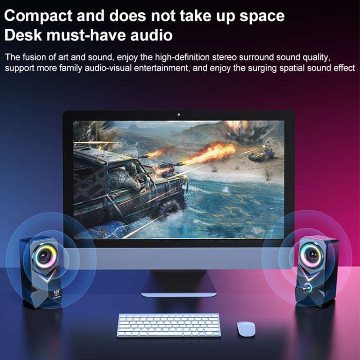 L2 Outdoor Portable RGB Light USB Bluetooth Wireless Speaker