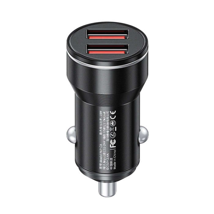 WK WP-C43 Staroad Series 15W Dual USB Car Charger (Black)