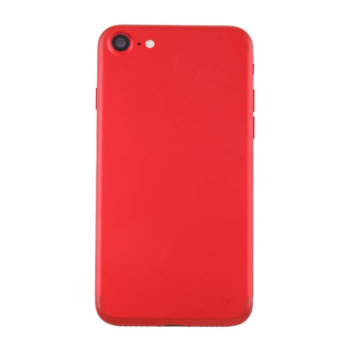 Battery Back Cover Assembly with Card Tray for iPhone 7 (Red)