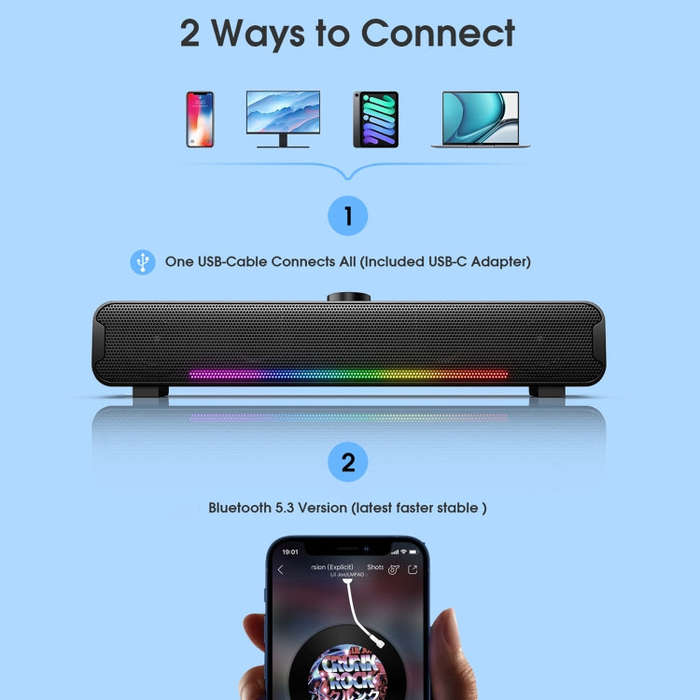 L16 Outdoor Portable RGB Light HiFi USB Bluetooth Wireless Speaker(Black)
