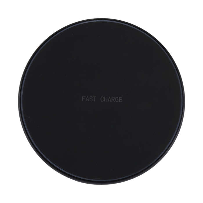 DC 9V 1.67A / 5V 1A Universal Round Shape Qi Standard Fast Wireless Charger with Indicator Light