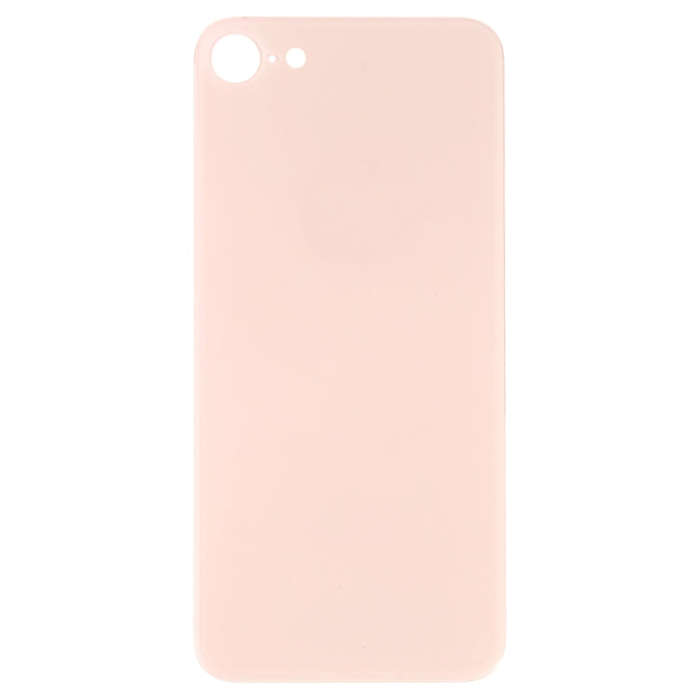 Easy Replacement Big Camera Hole Glass Back Battery Cover with Adhesive for iPhone 8(Gold)