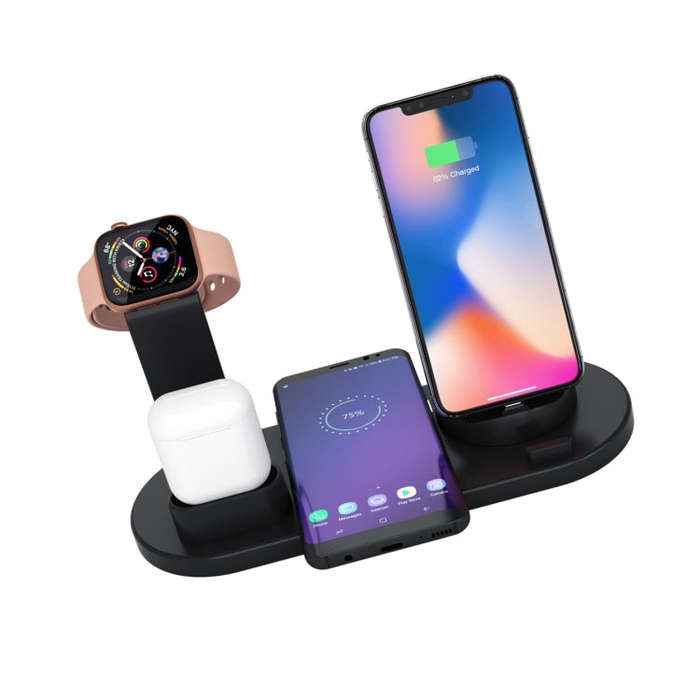 HQ-UD15 5 in 1 8 Pin + Micro USB + USB-C / Type-C Interfaces + 8 Pin Earphone Charging Interface ...