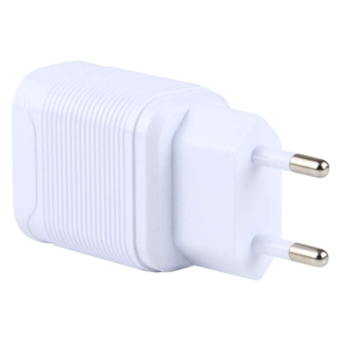 LZ-728 2 in 1 18W QC 3.0 USB Interface Travel Charger + USB to 8 Pin Data Cable Set, EU Plug, Cab...