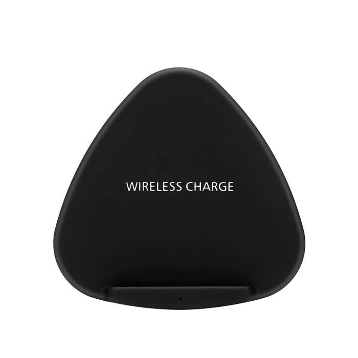 QK11 10W ABS + PC Fast Charging Qi Wireless Charger Pad(Black)