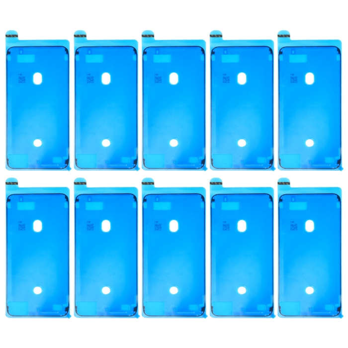 10 PCS LCD Frame Bezel Waterproof Adhesive Stickers for iPhone 8 Plus(Black)