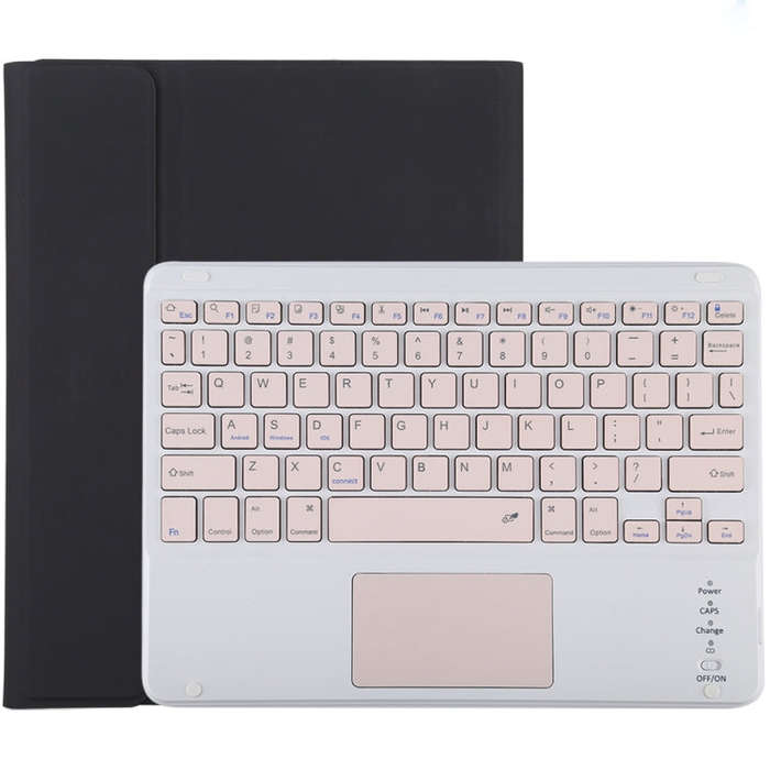 TG-102BC Detachable Bluetooth Pink Keyboard + Microfiber Leather Tablet Case for iPad 10.2 inch /...