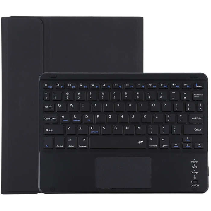 TG-102BC Detachable Bluetooth Black Keyboard + Microfiber Leather Tablet Case for iPad 10.2 inch ...