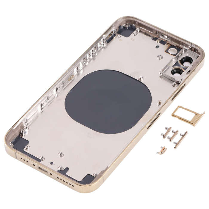 Back Housing Cover with Appearance Imitation of iP13 Pro for iPhone X(Gold)