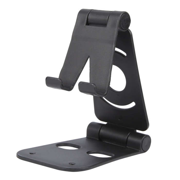 WQ-02 Foldable Creative Lazy Bracket Phone Holder (Black)