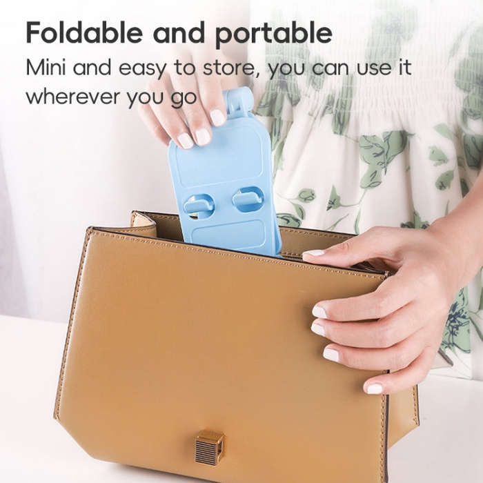 WQ-02 Foldable Creative Lazy Bracket Phone Holder (Black)