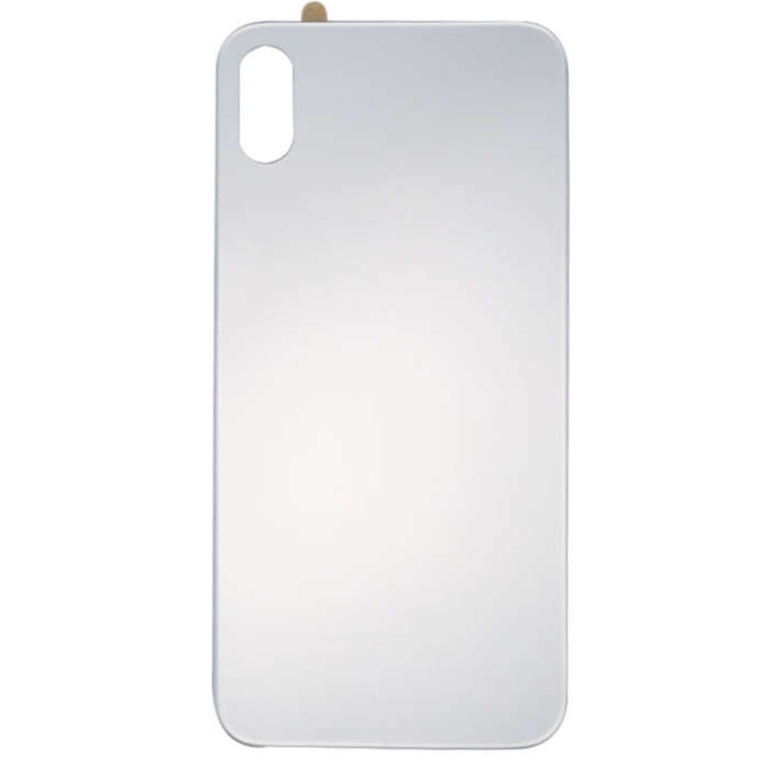 Glass Mirror Surface Battery Back Cover for iPhone X(Silver)