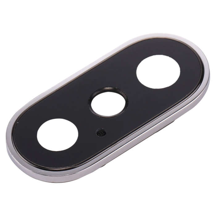 Rear Camera Lens Ring for iPhone X(Silver)