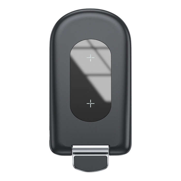 ROCK W30 15W Mobile Phone Wireless Charger Foldable Desktop Holder (Black)