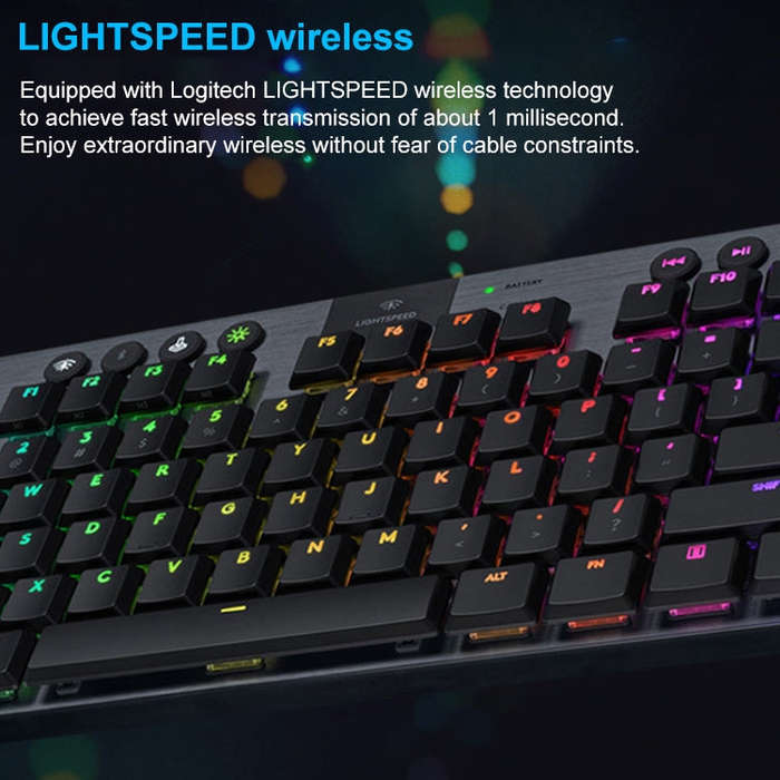Logitech G913 TKL Wireless RGB Mechanical Gaming Keyboard (GL-Clicky)