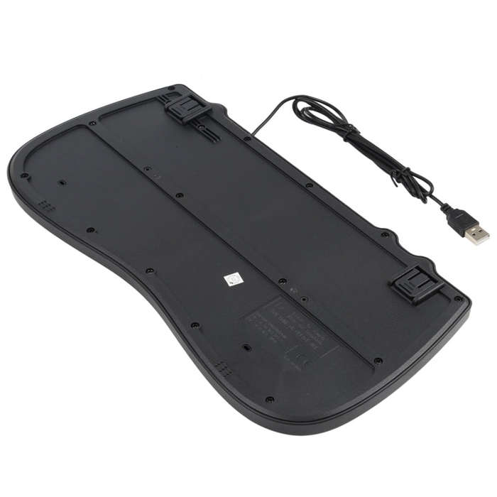 KB-301B Multimedia Notebook Mini Wired Keyboard, Cangjie Version (Black)