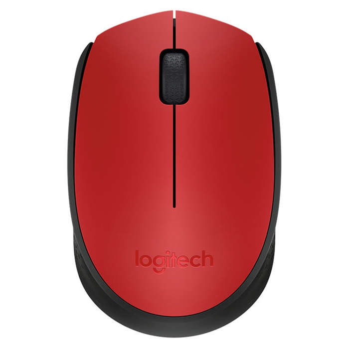 Logitech M170 1000DPI USB Wireless Mouse with 2.4G Receiver (Red)