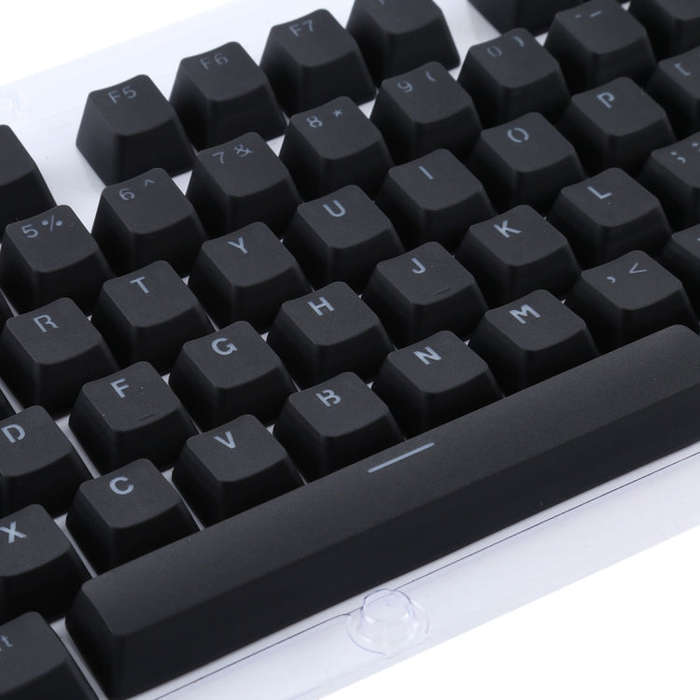 104 Keys Double Shot PBT Backlit Keycaps for Mechanical Keyboard(Black)