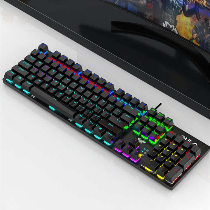 AULA S2022 USB Wired Mechanical Keyboard (Black)