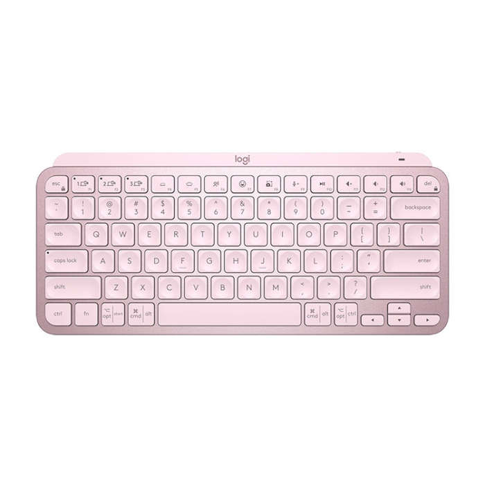 Logitech MX Keys Mini Wireless Bluetooth Ultra-thin Smart Backlit Keyboard (Pink)