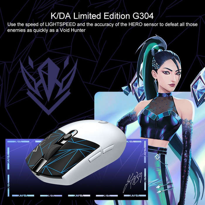 Logitech K/DA G304 LIGHTSPEED Wireless Gaming Mouse