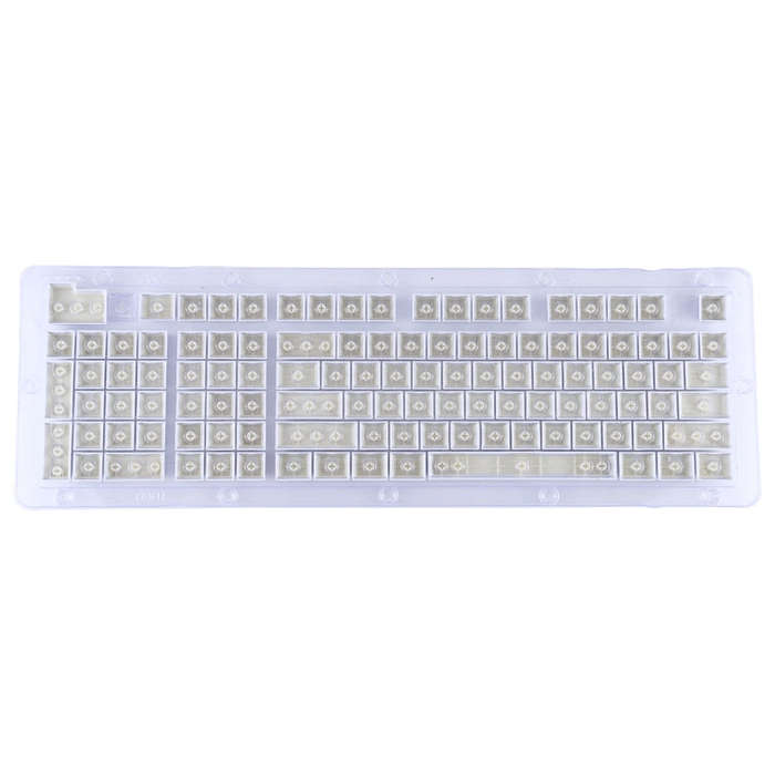 ABS Translucent Keycaps, OEM Highly Mechanical Keyboard, Universal Game Keyboard (White)