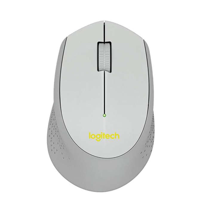 Logitech M280 2.4GHz 3-keys 1000DPI Wireless Optical Mouse, Wireless Range: 10m (Grey)