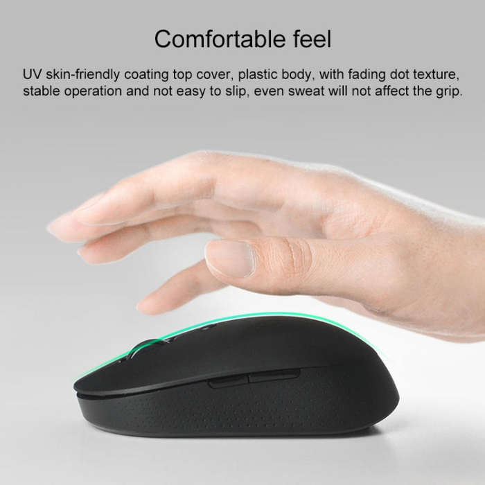 Original Xiaomi 2.4G Wireless Bluetooth 4.2 Dual Mode Silent Mouse(Black)