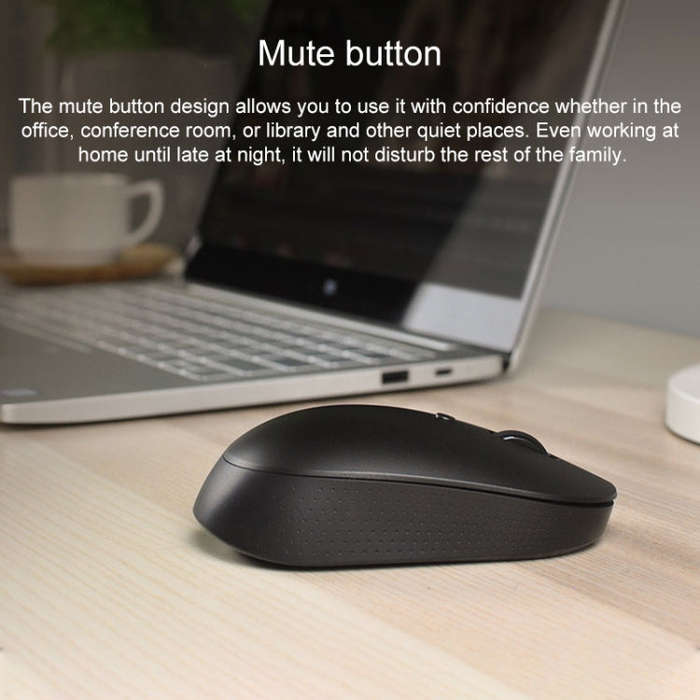 Original Xiaomi 2.4G Wireless Bluetooth 4.2 Dual Mode Silent Mouse(Black)