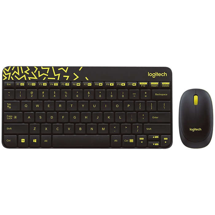 Logitech MK240 Nano Wireless Keyboard and Mouse Set(Black)