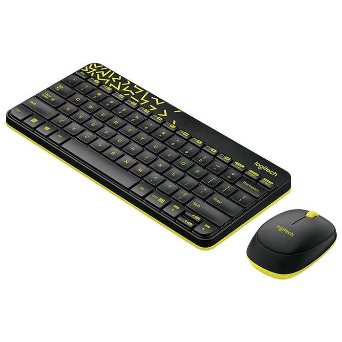 Logitech MK240 Nano Wireless Keyboard and Mouse Set(Black)