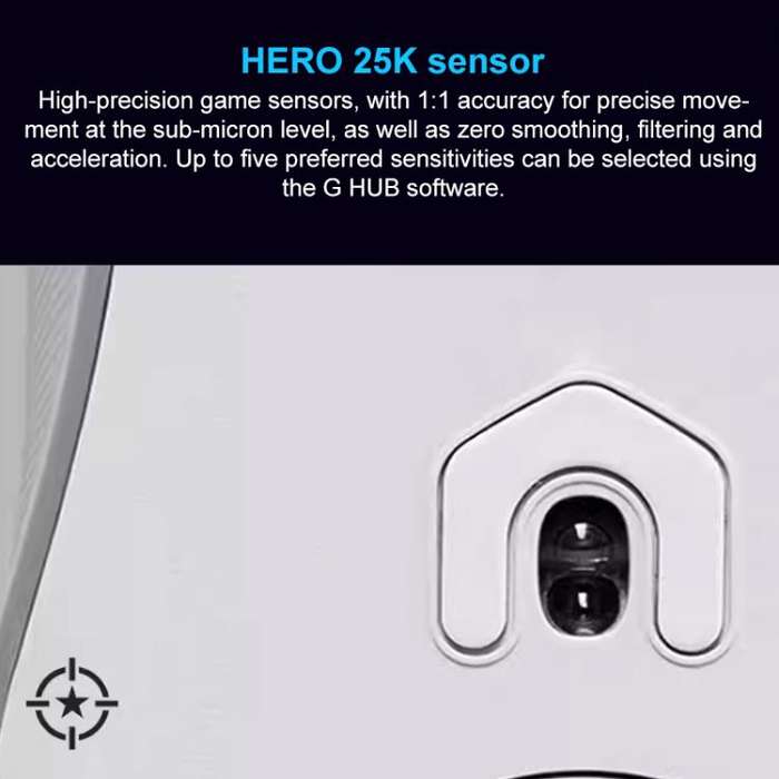 Logitech G502 X Lightspeed 1000DPI 2.4G Wireless Gaming Mouse(White)