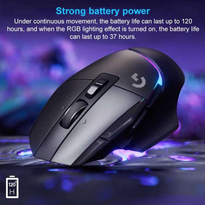 Logitech G502 X Lightspeed 1000DPI 2.4G Wireless Gaming Mouse(White)