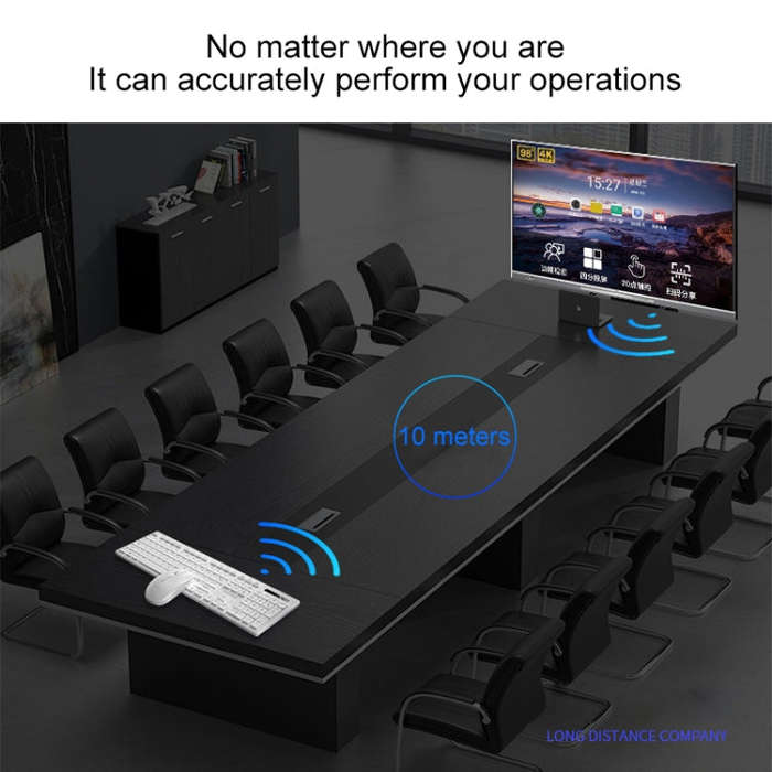 YINDIAO V3 Max Business Office Silent Wireless Keyboard Mouse Set (Black)