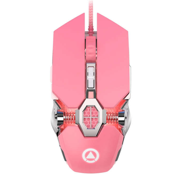 YINDIAO 3200DPI 4-modes Adjustable 7-keys RGB Light Wired Gaming Mechanical Mouse, Style: Audio V...