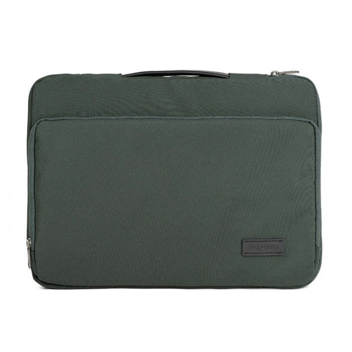 POFOKO E550 13 inch Portable Waterproof Polyester Laptop Handbag(Green)