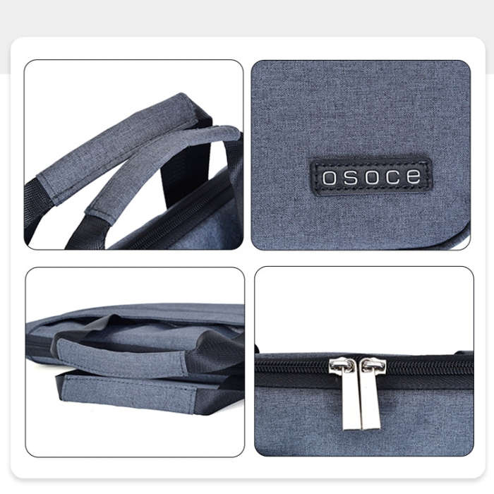 OSOCE S63 Breathable Wear-resistant Shoulder Handheld Zipper Laptop Bag For 15 inch and Below Mac...
