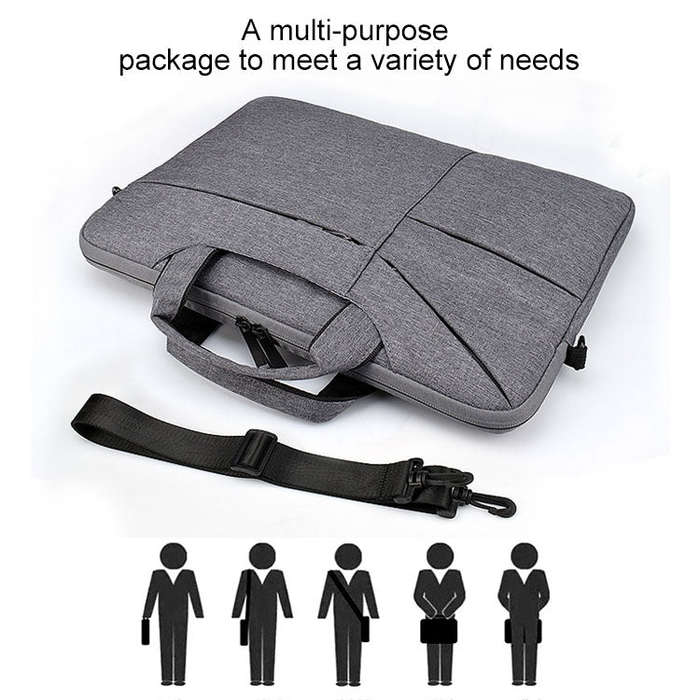 ST02S Waterproof Tear Resistance Hidden Portable Strap One-shoulder Handbag for 14.1 inch Laptops...